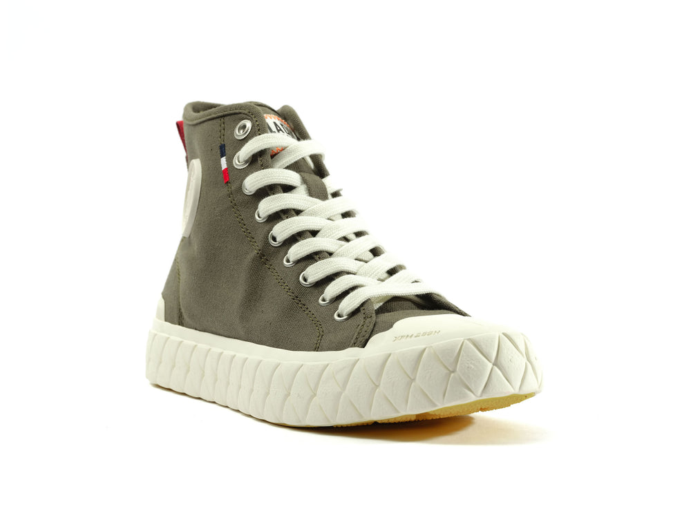 Zapatos Bajos Palladium PALLA ACE CANVAS MID Mujer Verde Oliva | Costa Rica-75089